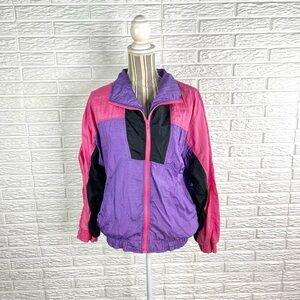 Vintage Rock Creek Casuals Pink Purple Windbreaker Size Large